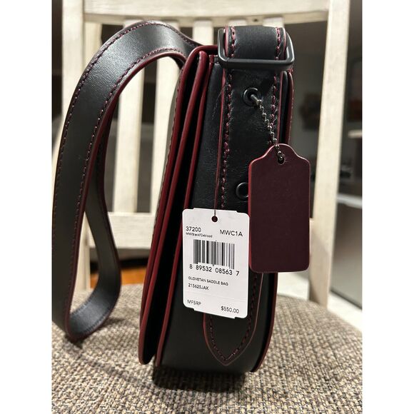 Coach 75th Anniversary Saddle Bag Black/Red 9170/37200 NWT - Picture 4 of 7
